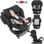 Imagem de Cadeira para auto isofix unico plus black preta air 360 (0-36kg) - base giratória - chicco