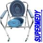 Imagem de Cadeira para Banho 4 Rodas com Assento Dobravel Suporta até 100kg Supermedy