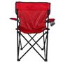 Imagem de Cadeira Para Camping Dobravel Portatil Praia 120 Kg Vermelha