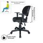 Imagem de Cadeira para escritório ergonômica Executiva Back System COSTURADA com Braços Reguláveis Cor Preta MARTIFLEX