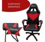 Imagem de Cadeira Para Escritório Ergonômica Gamer Giratória Com Almofada Vermelha e Preta - Importway