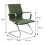 Imagem de Cadeira para Escritório Interlocutor Base Fixa Esteirinha material sintético 3301 Or Design