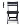 Imagem de Cadeira para jardim dobravel retratil e resistente 110kg para o seu lazer e bem estar preta 