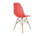 Imagem de Cadeira para Sala de Jantar Colmeia na Cor Vermelha Rosa CLARO Base Madeira EIFFEL Modelo Eiffel