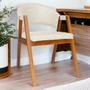 Imagem de Cadeira Para Sala de Jantar Mesa Cozinha Antonela material sintético Modena - Estopar