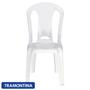 Imagem de Cadeira Plástica Branca Tramontina Multiuso Suporta 155 KG