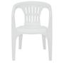 Imagem de Cadeira plástica com braços branca - Atalaia - Tramontina