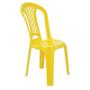 Imagem de Cadeira plastica monobloco atlantida economy amarela