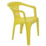 Imagem de Cadeira plastica monobloco com bracos atalaia amarela
