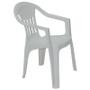 Imagem de Cadeira plastica monobloco com bracos ilhabela branca