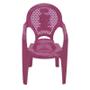 Imagem de Cadeira plastica monobloco com bracos infantil estampada catty rosa