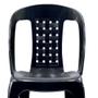 Imagem de Cadeira plástica sem braço preta - Bistr - Arqplast