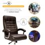 Cadeira Poltrona De Escritório Presidente Alta Executiva Ergonômica Giratória Molas Ensacadas Linha Home Office Marrom - Cadeiras INC Imagem de Cadeira Poltrona De Escritório Presidente Alta Executiva Ergonômica Giratória Molas Ensacadas Linha Home Office Marrom