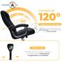 Cadeira Poltrona De Escritório Presidente Ergonômica Com 42 Molas Ensacadas e Pillow Top no Assento e Encosto Executiva Giratória Big Preto - Cadeiras INC Imagem de Cadeira Poltrona De Escritório Presidente Ergonômica Com 42 Molas Ensacadas e Pillow Top no Assento e Encosto Executiva Giratória Big Preto