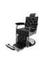 Imagem de Cadeira Poltrona Kigman retrô com base - Para salões e barbearia - Cor Preto