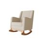 Imagem de Cadeira Poltrona Sofá de Amamentação e Balanço Áquila C/ Puff - Anjo de Casa