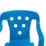 Imagem de Cadeira Poltroninha Kids Azul Plástica 52X36Cm Mor