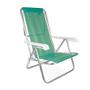 Imagem de Cadeira Praia Aluminio Reforçada Reclinavel 8 Posiçoes