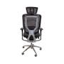 Imagem de Cadeira Presidente em tela com apoio para cabeça ajuste de braço 3D e base de alumínio - Chicago Apache - la-863mh - Zhixing