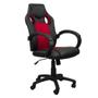 Cadeira Presidente Gamer em Couro PU Preta com Vermelho Pelegrin PEL-3002 Imagem de Cadeira Presidente Gamer em Couro PU Preta com Vermelho Pelegrin PEL-3002