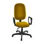 Imagem de Cadeira Presidente para Escritório com Braços Linha Uno Amarelo