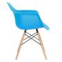 Imagem de Cadeira Prizi Eames Com Braço E65 Azul