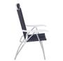 Imagem de Cadeira Prosa Aluminio 4 Posicoes Sannet Cinza Bel