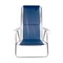 Imagem de Cadeira Reclinável Alumínio 8 Posições Azul Marinho