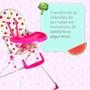 Imagem de Cadeira Refeição Alimentação Alta para Criança Rosa