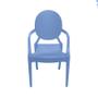 Imagem de Cadeira Sala de Estar Invisible Kids na Cor Azul Com Branco