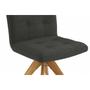 Imagem de Cadeira Sala de Jantar Nice Kit 2 Un Carvalho - Assento/Encosto A037 Suede Veludo C - Kappesberg