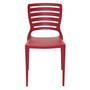 Imagem de Cadeira Sofia encosto horizontal vermelha Tramontina 92237040