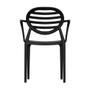 Imagem de Cadeira Stripe com braço Preta