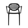 Imagem de Cadeira Stripe com braço Preta