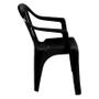 Imagem de Cadeira Tipo Poltrona Em Plástico Preta 15151104 MOR