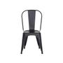 Imagem de Cadeira Tolix Iron Design Preto Fosco Aço Industrial Sala Cozinha Jantar Bar