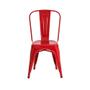 Imagem de Cadeira Tolix Iron Design Vermelha Aço Industrial Sala Cozinha Jantar Bar