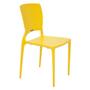 Imagem de Cadeira Tramontina Safira Amarela em Polipropileno e Fibra de Vidro