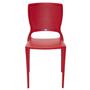 Imagem de Cadeira Tramontina Safira Vermelha em Polipropileno e Fibra de Vidro