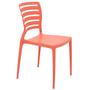 Imagem de Cadeira Tramontina Sofia Rosa Coral Encosto Horizontal em Polipropileno e Fibra de Vidro