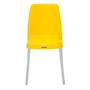 Imagem de Cadeira Tramontina Vanda Amarela em Polipropileno com Pernas em Alumínio