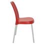 Imagem de Cadeira Tramontina Vanda Summa em Polipropileno Vermelho com Pernas de Alumínio