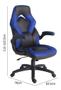 Imagem de Cadeira Ultra Gamer Azul Poliéster 113-122x70x63cm Até 100kg