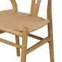 Imagem de Cadeira Wishbone Com Assento em Rattan Natural