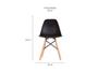 Imagem de Cadeiras Eames 4 Preta E Mesa Industrial Base Ferro  120m