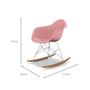 Imagem de Cadeiras Eames Arm Balanço Rosa