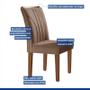 Imagem de Cadeiras para Mesa de Jantar Estofadas - Laguna - Cel Móveis
