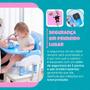 Imagem de Cadeirinha Alimentação Refeição Bebe Portátil Dobrável Compacta Baixa Infantil
