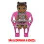 Imagem de Cadeirinha Boneca Baby Bicicleta Infantil Alive Rosa Bco