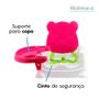 Imagem de Cadeirinha Booster de Refeição Portátil Ursinho para Bebê até 15Kg Rosa Multmaxx